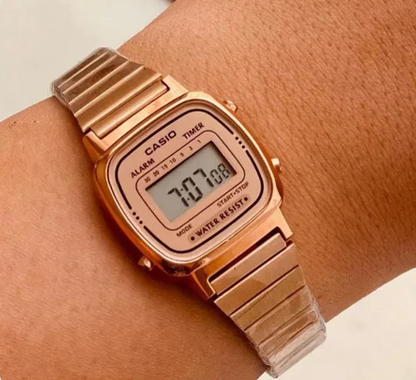 Vintage D124 Rose gold(Digital Watch)