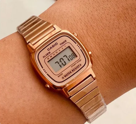 Vintage D124 Rose gold(Digital Watch)