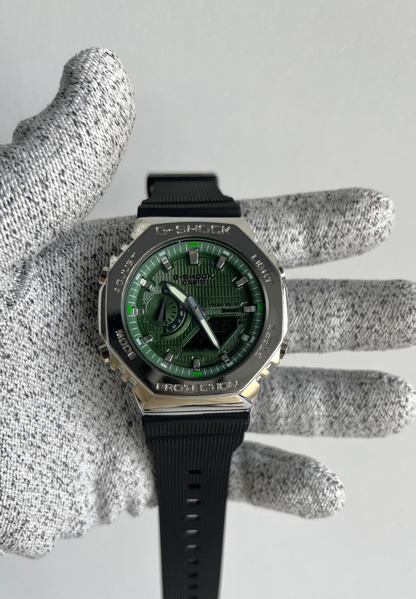 GShock-GM-2100 (Green dial Analog Digital Watch)