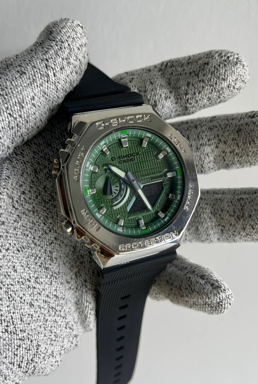 GShock-GM-2100 (Green dial Analog Digital Watch)