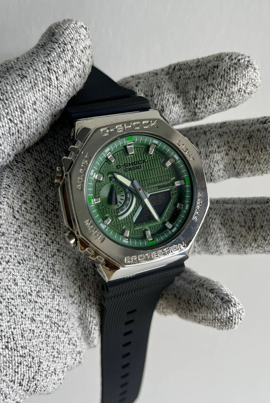 GShock-GM-2100 (Green dial Analog Digital Watch)