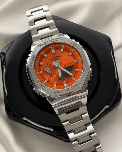 GShock-GM2110D (Orange dial Analog Digital Watch)